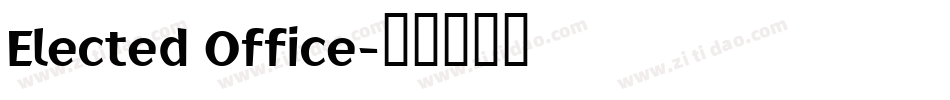 Elected Office字体转换